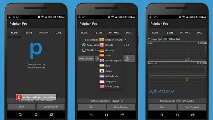 psiphon pro 322 mod apk